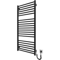 6.1.0404.06.BM Рушникосушка ел. HF Derby 1170х530 чорний мат, в комплекті з прих.підкл (1 сорт) Hygge Family фото 3