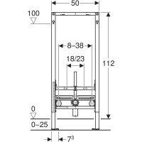 111.520.00.2 Duofix Інсталяція д/підвісного біде, 112 см, універсальна (1 сорт) Geberit промо фото 2