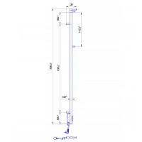 2.21.1103.15.S Рушникосушка електр. Рей-I TR 1500х30/130 мм, таймер з регулятором, сатин (1 сорт) Mario фото 1