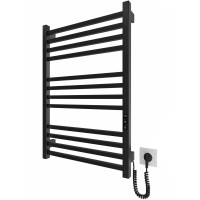 6.1.0102.06.BM Рушникосушка ел. HF London 770х530 чорний мат, в комплекті з прих.підкл (1 сорт) Hygge Family