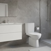 501.753.00.1 Selnova Комплект підлогового унітаза зі змивним бачком, горизонтальний випуск, напівзак Geberit промо фото 2