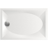 KDPART80X120/00 ART Піддон душовий прямокутний 80х120 з литого (штучного) каменю з ніжками та панель PAA фото 3