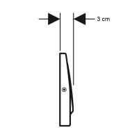 115.108.00.1 Delta10 Клавіша змиву із системою змив/стоп, з кріпленням на гвинтах, нержавіюча сталь  Geberit промо фото 2