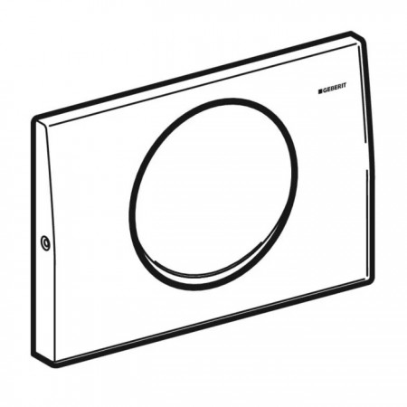 115.108.00.1 Delta10 Клавіша змиву із системою змив/стоп, з кріпленням на гвинтах, нержавіюча сталь  Geberit промо