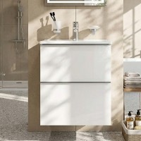 MTA-FHX0552WG-WCC0552WG  X-Joy S, База з раковиною, підвісна, 55 см, 2 ящика, біла, глянець (1 сорт) AM.PM фото 7