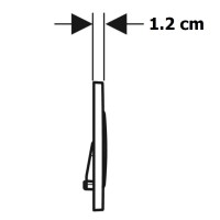 115.882.SN.1  Sigma20 round Клавіша змиву, подвійний змив, нержавіюча сталь матово/полірована/матова Geberit фото 3