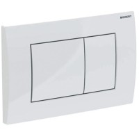 115.137.11.1 Delta20 square Клавіша змиву з подвійним змивом: Альпійський білий глянець (1 сорт) Geberit промо фото 3