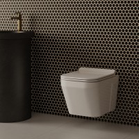 3020120 UP Підвісний безобідковий унітаз без кришки (1 сорт) Devit