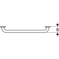 L1000602 KOLO Поручень прямий 600мм, хвиляста поверхня (1 сорт) KOLO фото 2