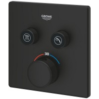 102166KF00 Grohtherm SmartControl Зовнішня частина термостату прихованого монтажу, 2 споживачі, чорн Grohe фото 4