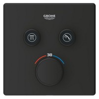 102166KF00 Grohtherm SmartControl Зовнішня частина термостату прихованого монтажу, 2 споживачі, чорн Grohe фото 3