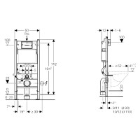 458.126.00.1 Duofix Комплект (3в1) інсталяції д/унітазу (1 сорт) Geberit промо фото 4