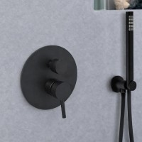 LIG 018 NO Light Змішувач для душу прихованого монтажу, чорний мат. (1 сорт) Paffoni фото 2