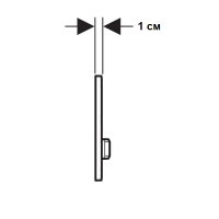 115.672.00.2 Sigma50 Клавіша змиву, подвійний змив, колір латунь, для індивідуального оздоблення (1  Geberit фото 3