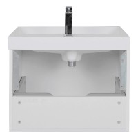 30967 Тумба Fabio (білий мат) з умивальником Fabio 60 см (консольна) ручка хром (1 сорт) Аква Родос фото 8