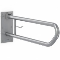 GW11 07 04 01 Відкидний поручень для людей з інвалідністю, з тримачем туалетного паперу, нержавіюча  GENWEC