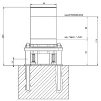 63215-239 OUTDOOR Внутрішня частина для душ.системи, Steel Brushed (1 сорт) GESSI фото 1