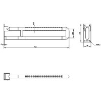 GW11 30 09 00 Поручень 700 мм., покриття нейлон, нержавіюча сталь (1 сорт) GENWEC фото 1