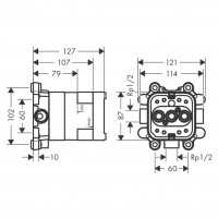 35361180 Внутрішня частина д/верхнього душа (1 сорт) Axor фото 1