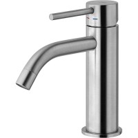 LIG071KST LIGHT змішувач для раковини, донний клапан клік-клак steel looking (1 сорт) Paffoni фото 2