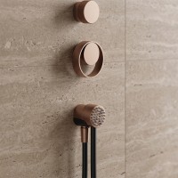 63214-708 OUTDOOR Ручка і ручний душ для 63207, Copper Brushed PVD (1 сорт) GESSI