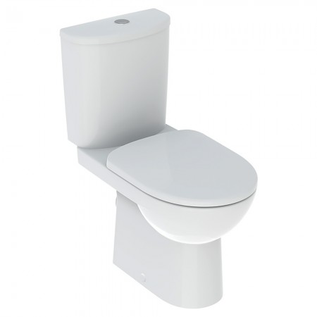 501.753.00.1 Selnova Комплект підлогового унітаза зі змивним бачком, горизонтальний випуск, напівзак Geberit промо
