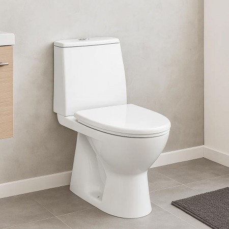 L89206200 Runa Унітаз-компакт підлоговий, вертикальний випуск, бачок 3/6л, нижній підвід води, сидін KOLO