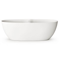 VABELL/00 BELLA Ванна окремостояча 170*80 см з литого (штучного) каменю, з інтегрованим сифоном, біл PAA