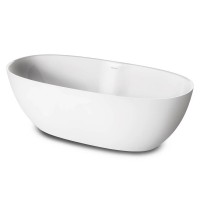 VABELL/00 BELLA Ванна окремостояча 170*80 см з литого (штучного) каменю, з інтегрованим сифоном, біл PAA фото 3