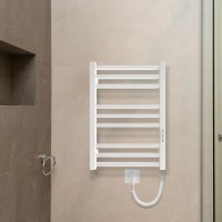 6.1.0400.06.WM Рушникосушка ел. HF Derby 570х430 білий мат, в комплекті з прих.підкл (1 сорт) Hygge Family фото 5