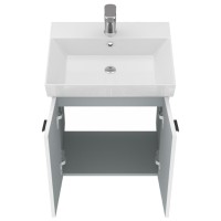 484050W Flow Тумба 50 з умивальником та ручками, білий матовий (1 сорт) Devit фото 4