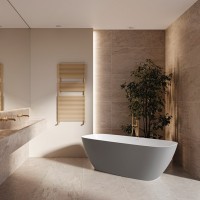 V297BO/V2970XBO800S BRIO Ванна   із штучного каменю 170 x 72 x 55h, тонкий борт,білий матовий (1 сор TREESSE фото 3