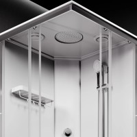 W94C-403-090MT	  X-Joy Кабіна душова 90x90, профіль мат.хром, скло прозоре (1 сорт) AM.PM фото 4