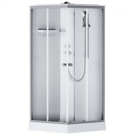 W94C-403-090MT	  X-Joy Кабіна душова 90x90, профіль мат.хром, скло прозоре (1 сорт) AM.PM