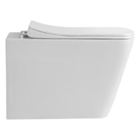 HT-1014C-WHT007 AQUAMOD Унітаз підвісний безобідковий з турбозмивом з кришкою quick-fix, soft-close  Devit фото 2