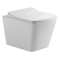 HT-1014C-WHT007 AQUAMOD Унітаз підвісний безобідковий з турбозмивом з кришкою quick-fix, soft-close  Devit