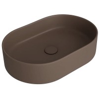 FO02  Folio Раковина на стільницю, овальна, moka (1 сорт) SIMAS фото 3