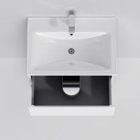 M85-FSX0652-WC0652WG38 X-Joy, База з раковиною, на підлогу, 65 см, 2 ящика, білий глянець (1 сорт) AM.PM фото 2