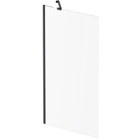 W90UBS-080-140BT Gem шторка на борт ванни 80х140, фіксована, профіль чорний, скло прозоре (1 сорт) AM.PM