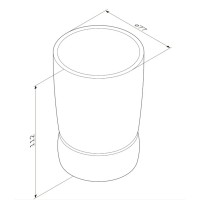 A3031300 Sensation Склянка окремостояча, хром (1 сорт) AM.PM фото 2