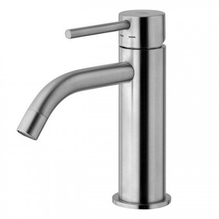 LIG071ST light змішувач для раковини без донного клапану,  Steel looking (1 сорт) Paffoni