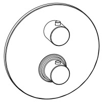 LIQ018ST LIGHT Змішувач для ванни термостатичний прихованого монтажу, нерж.сталь (1 сорт) Paffoni фото 1