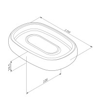 A3031200 Sensation Мильниця окремостояча, хром (1 сорт) AM.PM фото 3