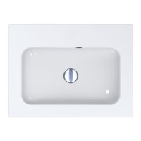 Раковина Della 600х450 врізний, без отв. під змішувач, з переливом,колір білий, покриття глянець (1  MIRAGGIO фото 2