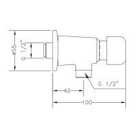 GW13 02 06 02 Клапан зливний для уриналу, порційний (1 сорт) GENWEC фото 1