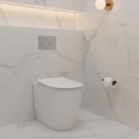 4020520 DO IT Унітаз підлоговий, безобідковий з кришкою soft-close, білий глянець (1 сорт) Devit фото 2