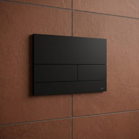 9240833  Панель змиву для унітазу з поверхнею із металу TECEsquareII, чорний матовий (1 сорт) Tece