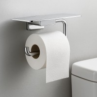 41772000 Тримач туалетного паперу з полицею, хром (1 сорт) HANSGROHE фото 3