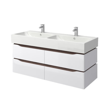 2074 ВЕНЕЦІЯ Тумба підвісна з раковиною-100 2-отв. Пінто, біла (1 сорт) Аква Родос