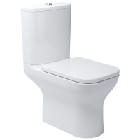 3710020 FRAME Унітаз-компакт з кришкою soft-close безобідковий, Vortex Flush, білий (1 сорт) Devit фото 1